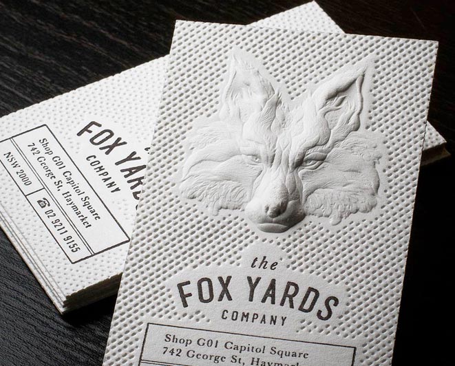 3D Embossed Business Cards - Jukebox Print