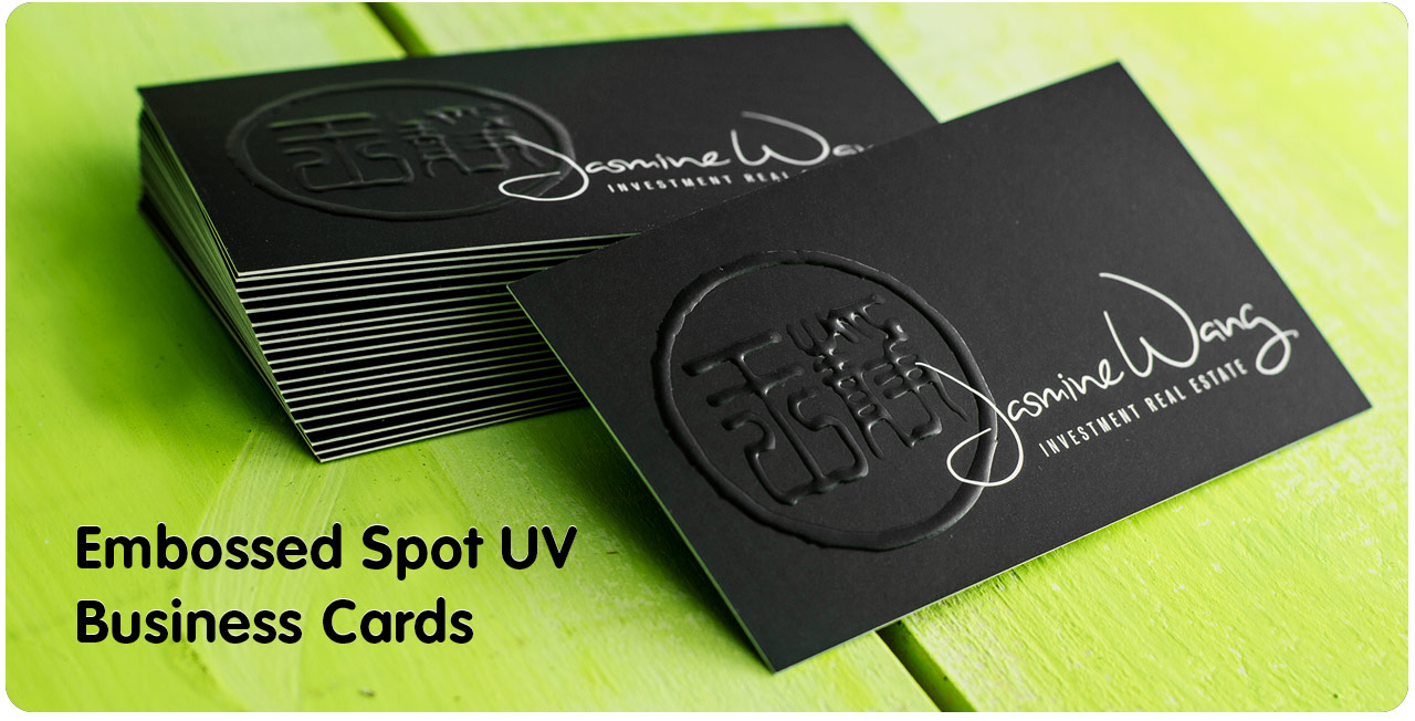 Spot UV Full Colour Premium Business Cards - Jukebox Print